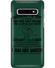 Load image into Gallery viewer, A Spoiled Wife Of An October Grumpy Old Man Birthday Meaningful Gift Phone case