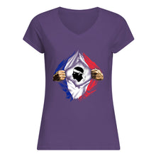 Load image into Gallery viewer, Corse Super Hero Flag Patriot Gift For Men Ladies V-Neck