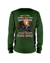 Load image into Gallery viewer, Walk Away I Am A Grumpy Old Man Who Was Born In November Birthday Gift Unisex Long Sleeve