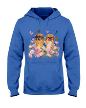 Load image into Gallery viewer, Pekingese With Peonies Gift For Dog Lovers Hoodie