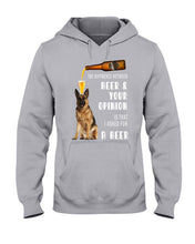 Load image into Gallery viewer, German Shepherd Beer And Your Opinion Gift For Dog Lovers Hoodie