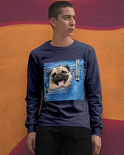 Load image into Gallery viewer, baby Pug In Denim Pocket Gift For Dog Lovers Unisex Long Sleeve