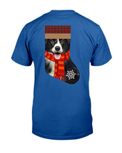Load image into Gallery viewer, Santa Border Collie In Stock Gift For Dog Lovers Guys Tee