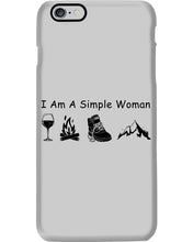 Load image into Gallery viewer, Simple Woman Loves Wine Camping Shoes And Climbing Phone case