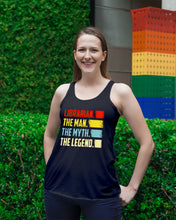Load image into Gallery viewer, Vintage Funny Librarian The Man The Myth The Legend Gift For Friends Ladies Flowy Tank
