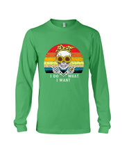Load image into Gallery viewer, I Do What I Want Skull Sunflower Special Custom Design Unisex Long Sleeve