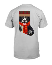 Load image into Gallery viewer, Santa Border Collie In Stock Gift For Dog Lovers Guys Tee