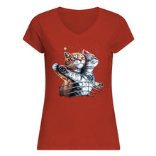 Load image into Gallery viewer, Vintage Funny Cat Love Trending Gift For Cat Lovers Ladies V-Neck