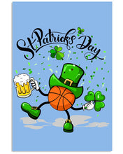 Load image into Gallery viewer, Basketball Saint Patrick's Day Gift For Basketball Lovers Vertical Poster