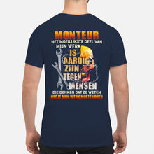 Load image into Gallery viewer, Het Moeilijkste Deel Van Mijn Werk Is Aardig Zijn Tegen Mensen Guys V-Neck