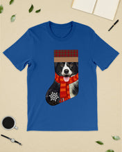 Load image into Gallery viewer, Santa Border Collie In Stock Gift For Dog Lovers Guys Tee
