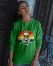 Load image into Gallery viewer, I Do What I Want Skull Sunflower Special Custom Design Unisex Long Sleeve