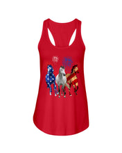 Load image into Gallery viewer, Lovely Phone Case Horse Freedom Firework Gift For Horse Lovers Ladies Flowy Tank