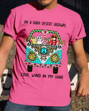 Load image into Gallery viewer, Cats Lovers Gifts - On A Dark Desert Highway Cool Wind In My Hair Guys Tee