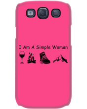 Load image into Gallery viewer, Simple Woman Loves Wine Camping Shoes And Climbing Phone case