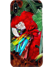 Load image into Gallery viewer, Red Parrot Jungle Forest Gift For Bird Lovers Phone case