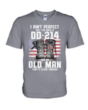 Load image into Gallery viewer, I Ain't Perfect But I Do Have A DD-214 For An Old Man Trending Guys V-Neck