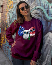 Load image into Gallery viewer, Lovely Phone Case Three Owl With US Flag Gift For Owl Lovers Sweatshirt