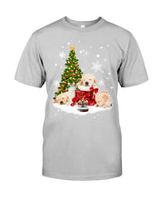 Load image into Gallery viewer, Funny Golden Retrievers Sleep In Red Boots Gift For Dog Lovers Guys Tee