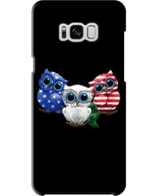 Load image into Gallery viewer, Lovely Phone Case Three Owl With US Flag Gift For Owl Lovers Phone case