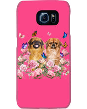 Load image into Gallery viewer, Pekingese With Peonies Gift For Dog Lovers Phone case