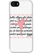 Load image into Gallery viewer, Ballet Words Pink Pattern Gift For Ballet Dancer Phone case