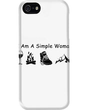 Load image into Gallery viewer, Simple Woman Loves Wine Camping Shoes And Climbing Phone case