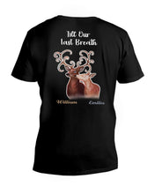 Load image into Gallery viewer, Custom Name Deers Gift For Boyfriend Till Our Last Breath Guys V-Neck