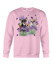 Load image into Gallery viewer, Lovely Phone Case With Lavender Flowers Gift For Chihuahua Lovers Sweatshirt