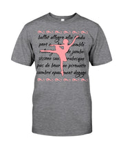 Load image into Gallery viewer, Ballet Words Pink Pattern Gift For Ballet Dancer Guys Tee