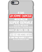 Load image into Gallery viewer, Je Suis Un Homme Chanceux J'ai Line Femme Custom Design Je Suis Son Roi Phone case