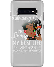 Load image into Gallery viewer, Betty Boop February Girl Living My Best Life Birthday Meaningful Gift Phone case