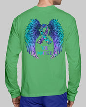 Load image into Gallery viewer, You Matter Ribbon Awareness With Angel Wings Unisex Long Sleeve