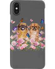 Load image into Gallery viewer, Pekingese With Peonies Gift For Dog Lovers Phone case