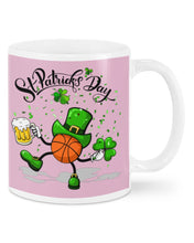 Load image into Gallery viewer, Basketball Saint Patrick's Day Gift For Basketball Lovers Mug