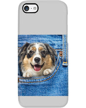 Load image into Gallery viewer, Australian Shepherd In Denim Pocket Gift For Dog Lovers Phone case