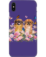 Load image into Gallery viewer, Pekingese With Peonies Gift For Dog Lovers Phone case