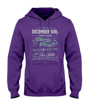 Load image into Gallery viewer, December Girl I Have Three Sides Birthday Gift For Women Hoodie