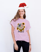 Load image into Gallery viewer, Peace Sign Sunflower Birthday Gift For Girls Guys Tee