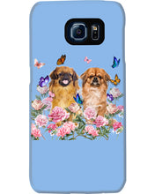 Load image into Gallery viewer, Pekingese With Peonies Gift For Dog Lovers Phone case