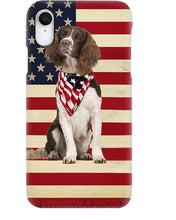 Load image into Gallery viewer, Lovely Phone Case With US Flag Gift For Spaniel Lovers Phone case