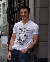 Load image into Gallery viewer, I'm A Spolied Husband But Not Yours - Awesome Wife Was Born In February Guys V-Neck