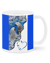 Load image into Gallery viewer, Magical Gray Couple African Parrot Gift For Bird Lovers Mug