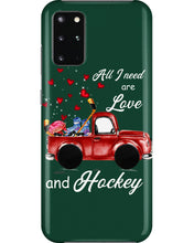 Load image into Gallery viewer, All I Need Are Love And Hockey Gift For Hockey Players Phone case