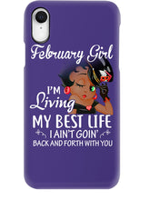 Load image into Gallery viewer, Betty Boop February Girl Living My Best Life Birthday Meaningful Gift Phone case