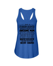 Load image into Gallery viewer, Stubborn Son Of Awesome Mom She'll Punch You Very Hard Ladies Flowy Tank