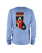 Load image into Gallery viewer, Santa Border Collie In Stock Gift For Dog Lovers Unisex Long Sleeve