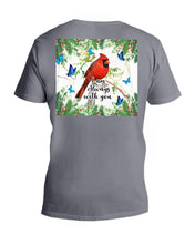 Load image into Gallery viewer, Scarlet Macaw With Butterflies I Am Always With You Gift For Lover Guys V-Neck