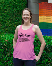 Load image into Gallery viewer, Librarian Keeper Of Books Guardian Of Knowledge Custom Gift For Librarian Ladies Flowy Tank