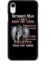 Load image into Gallery viewer, October Man Son Of God Birthday Meaningful Gift For Men Phone case